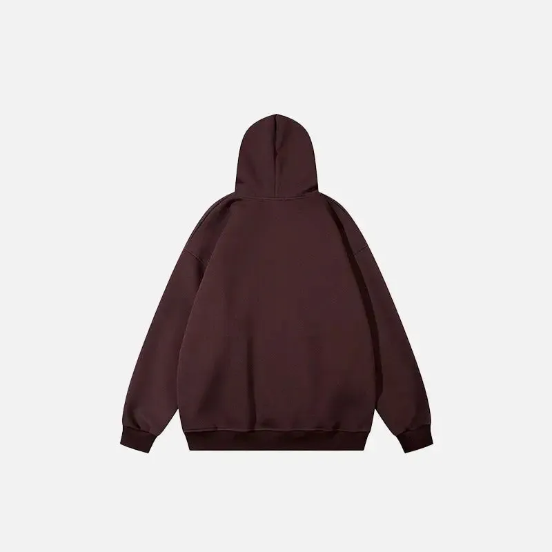 Trio Gang Y2K Printed Oversized Hoodie for Comfort and Style
