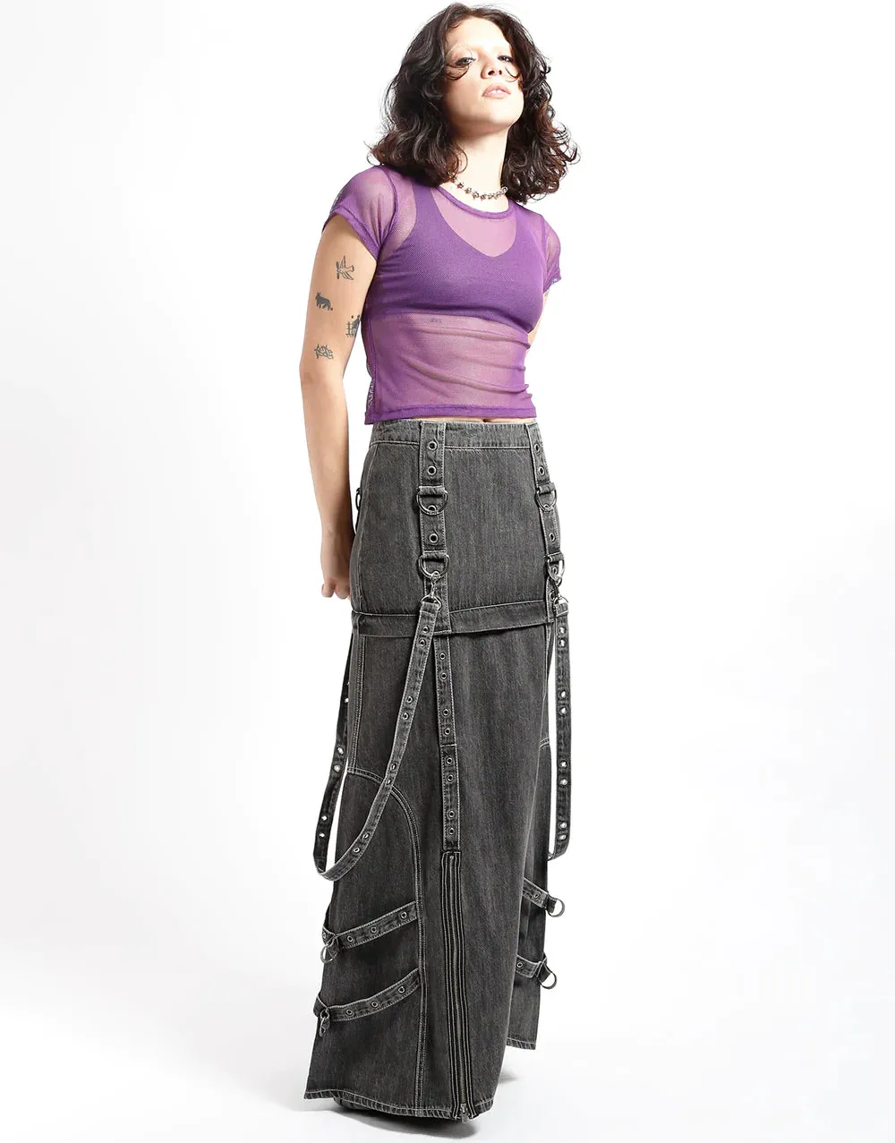 TRIPP NYC NUCLEUS SKIRT BLACK DENIM