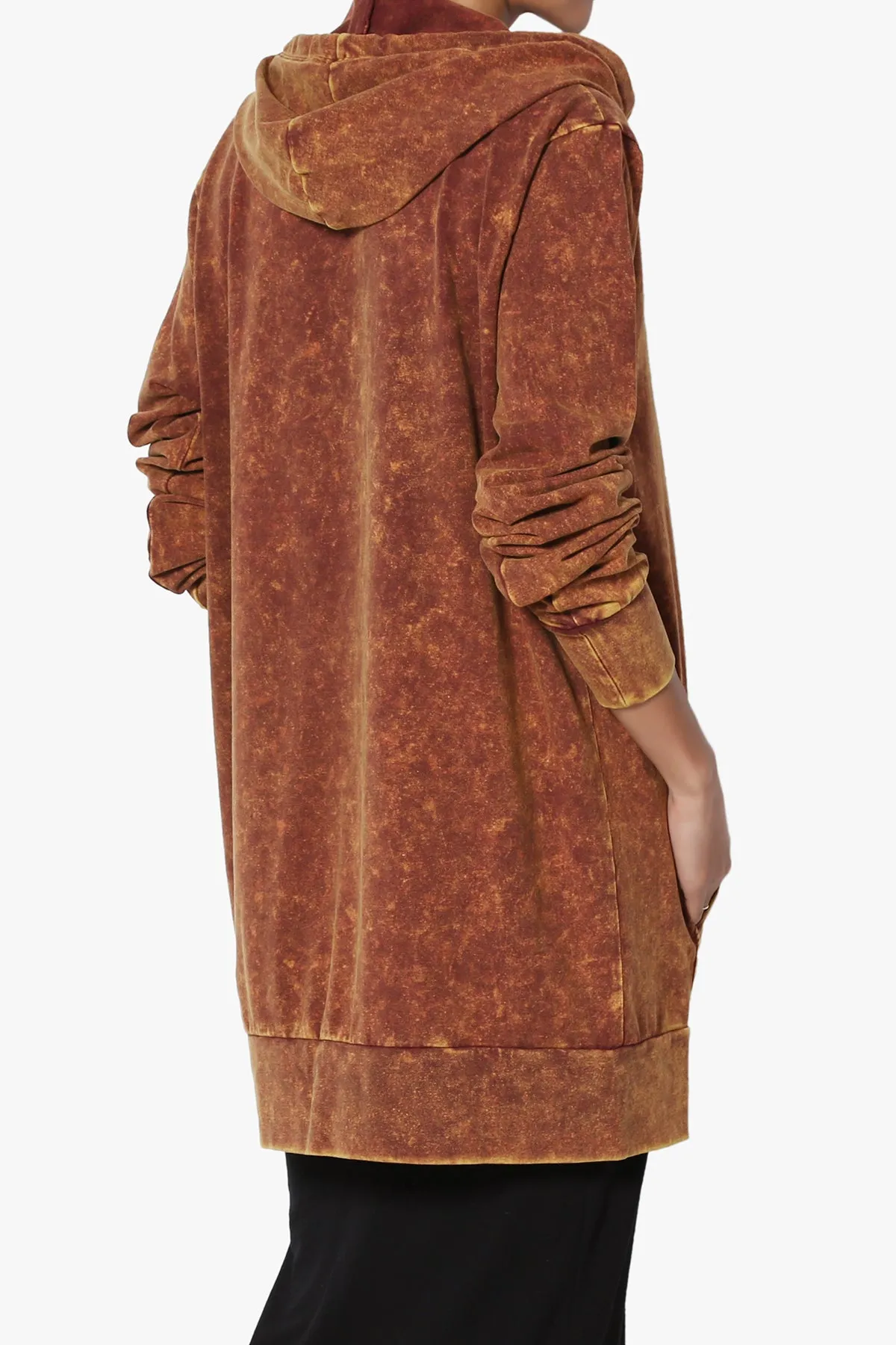 Trophy Acid Wash Hoodie Tunic