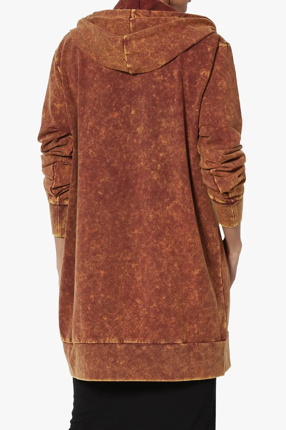 Trophy Acid Wash Hoodie Tunic