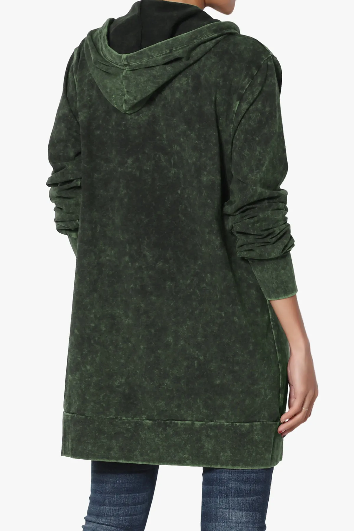 Trophy Acid Wash Hoodie Tunic