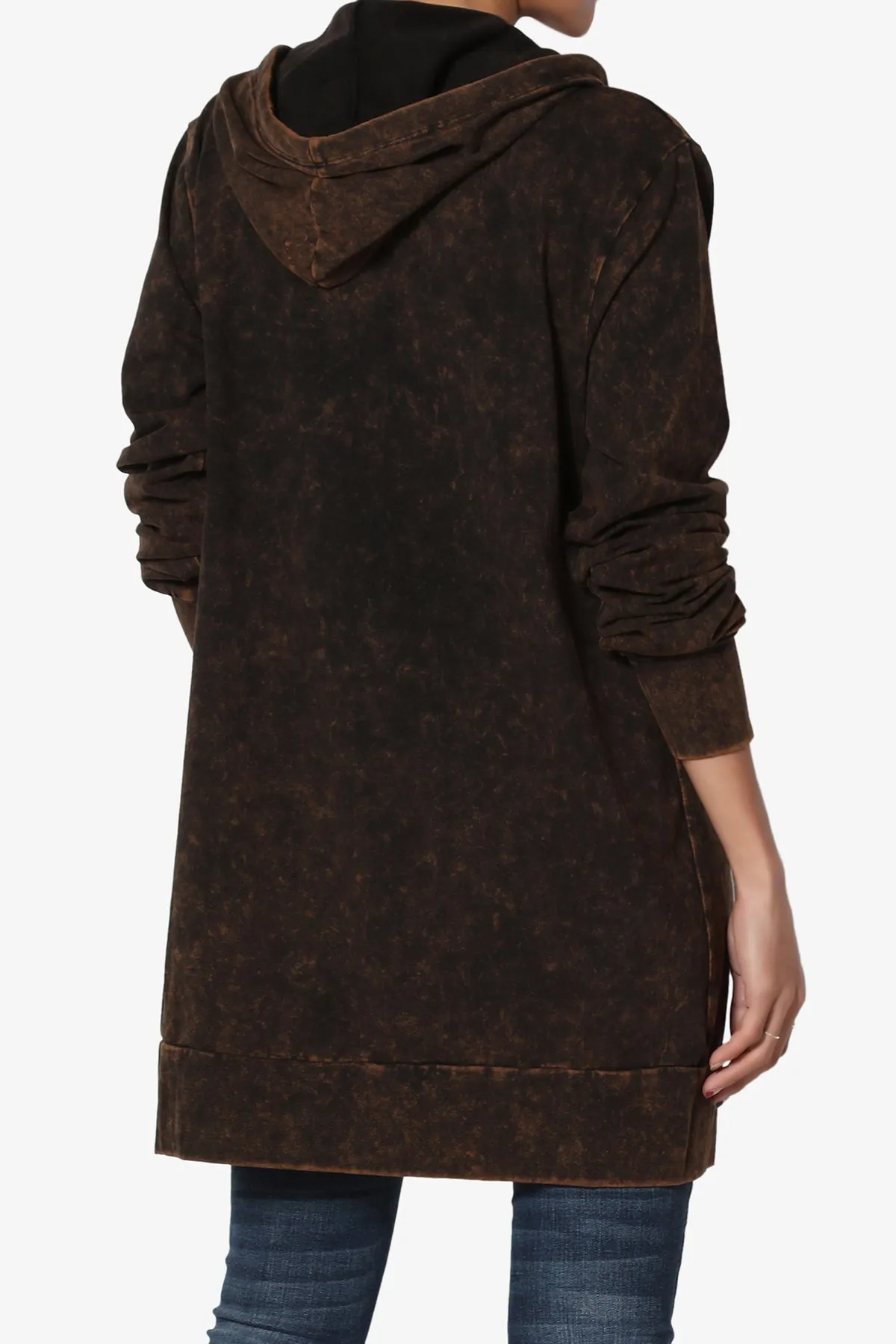 Trophy Acid Wash Hoodie Tunic