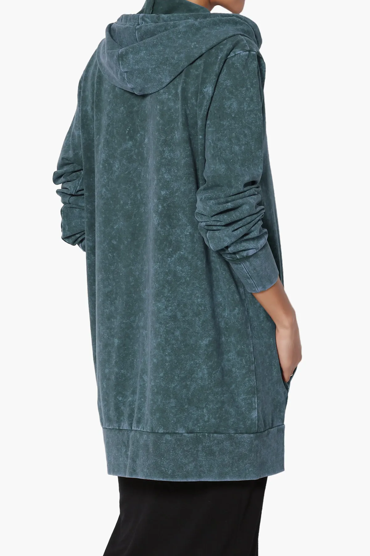 Trophy Acid Wash Hoodie Tunic