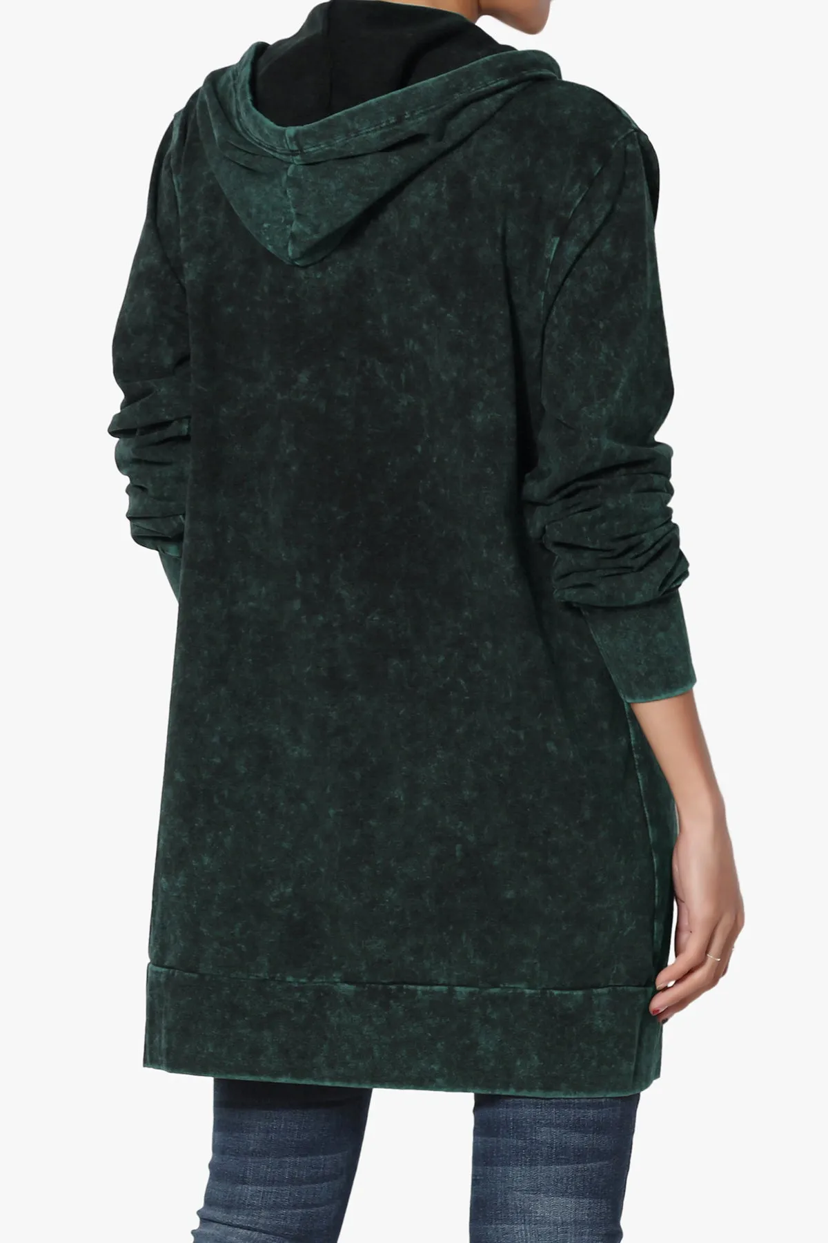 Trophy Acid Wash Hoodie Tunic