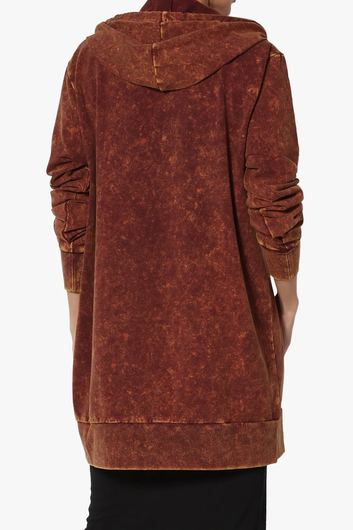 Trophy Acid Wash Hoodie Tunic