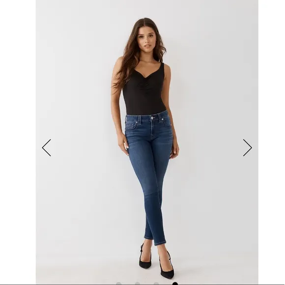 True Religion Second skin super skinny high waisted jeans