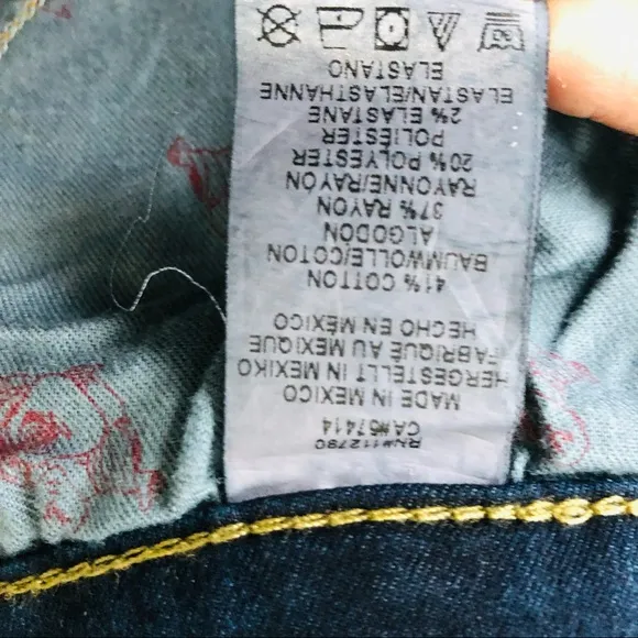 True Religion Second skin super skinny high waisted jeans