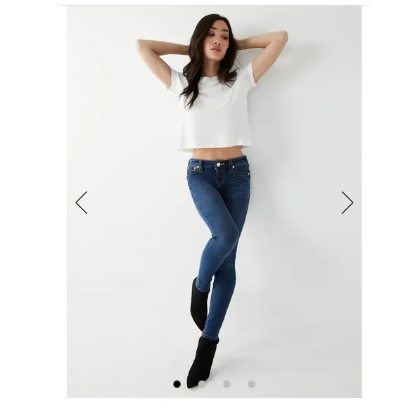 True Religion Second skin super skinny high waisted jeans
