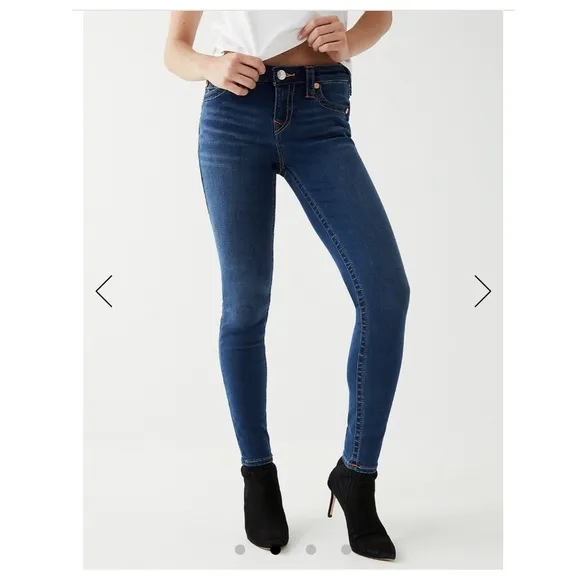 True Religion Second skin super skinny high waisted jeans