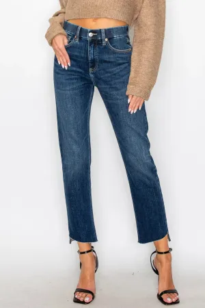 Tummy Control High Rise Straight Jeans