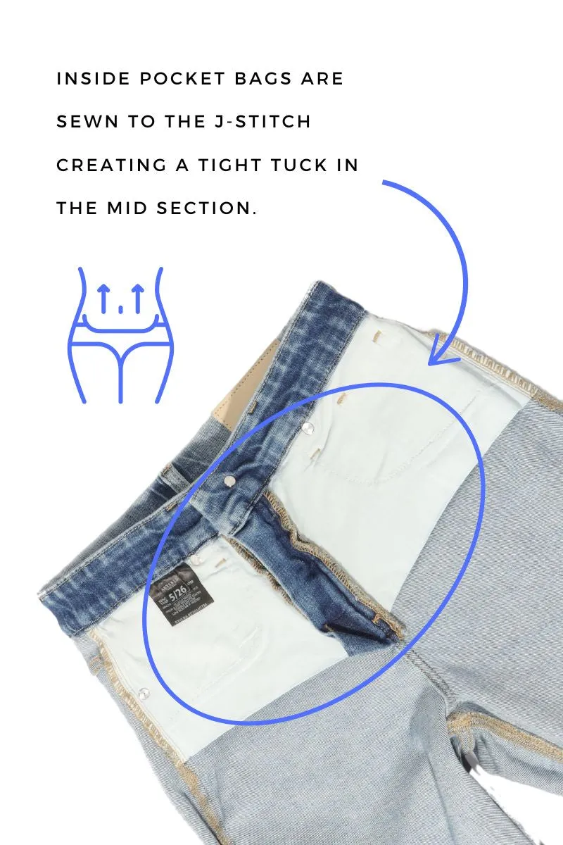Tummy Control High Rise Straight Jeans
