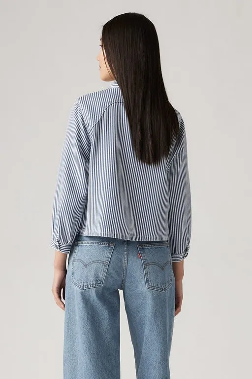 Tyla Shirt Hadley Stripe Vintage Indigo