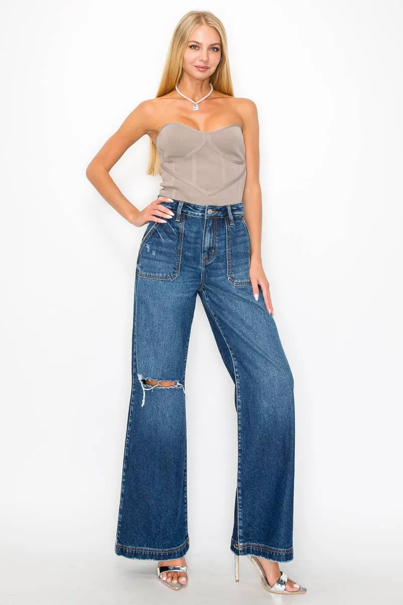 Ultra High Rise Flare Jeans
