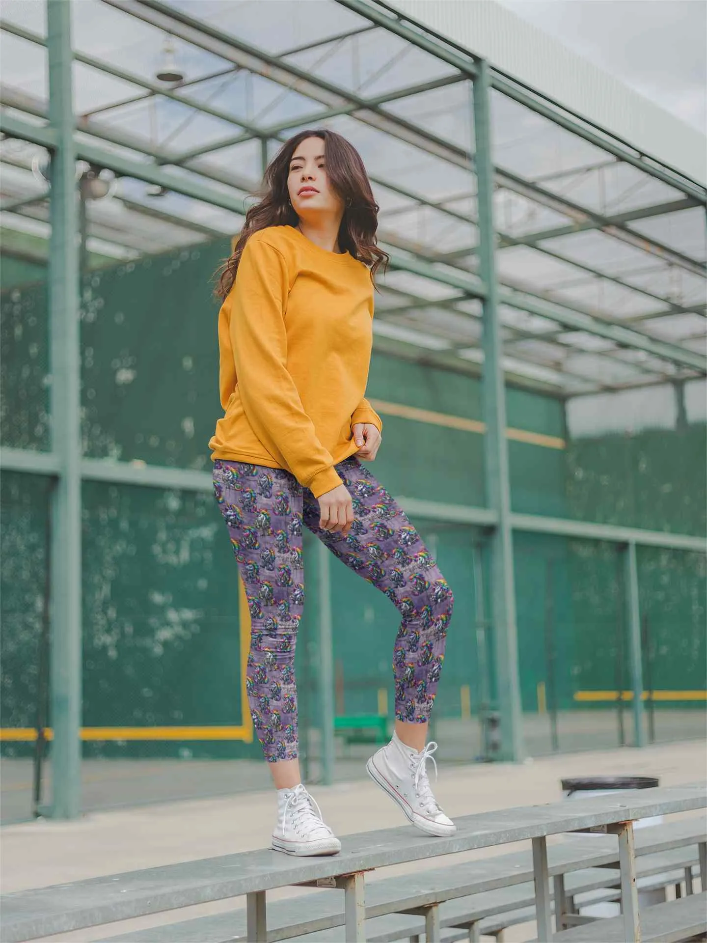 Unicorn Uprising Rainbow Unicorn Capri Leggings