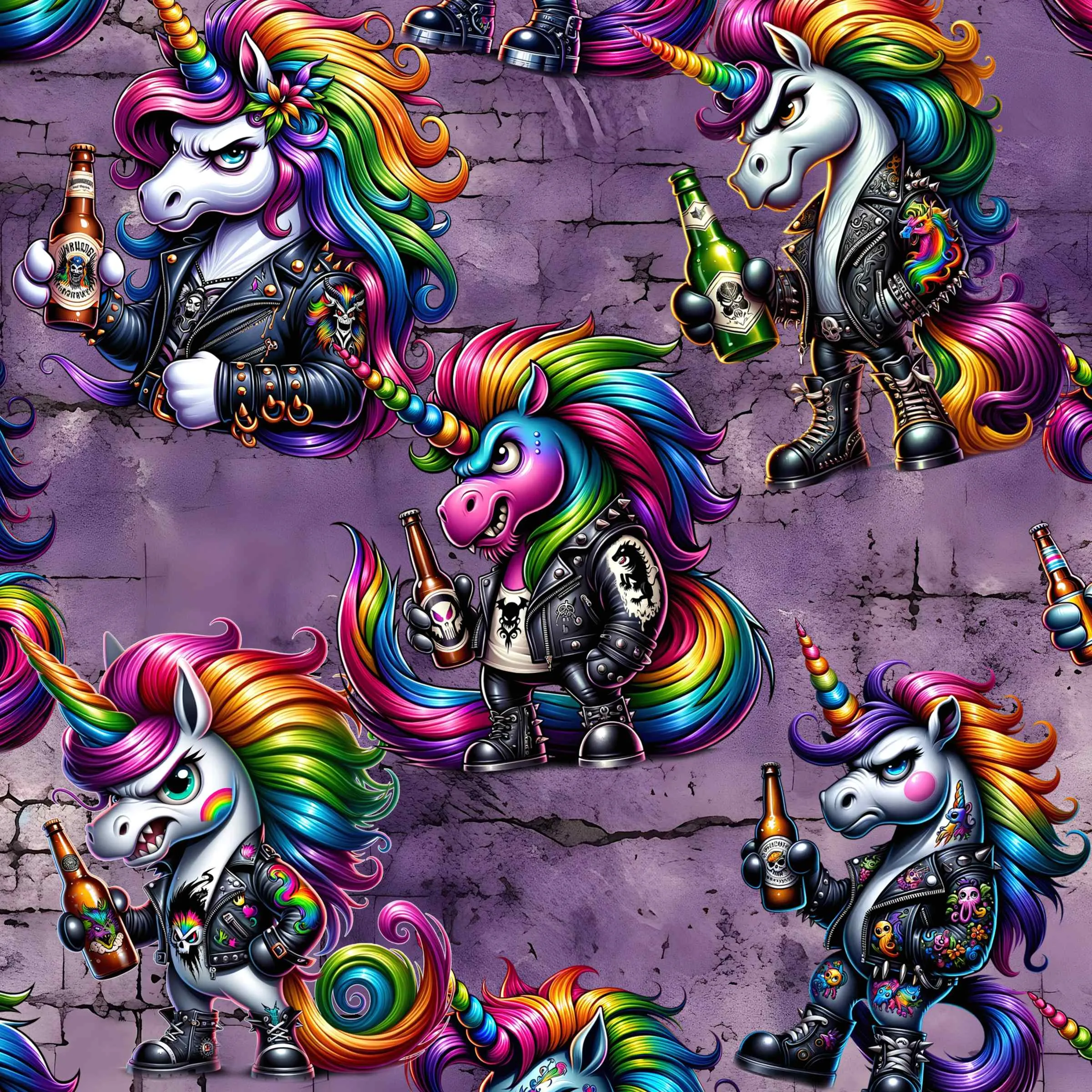 Unicorn Uprising Rainbow Unicorn Capri Leggings