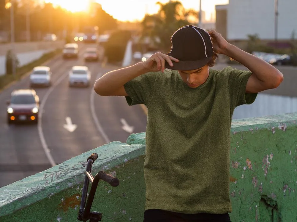 Unisex Olive Green Acid Wash Oversized T-Shirt