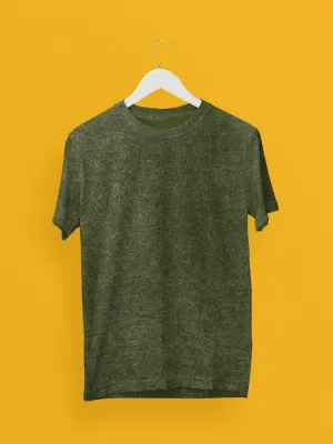 Unisex Olive Green Acid Wash Oversized T-Shirt