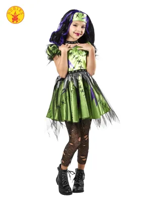 Universal Monsters Frankie Girl's Costumes (Available in 3 Sizes)