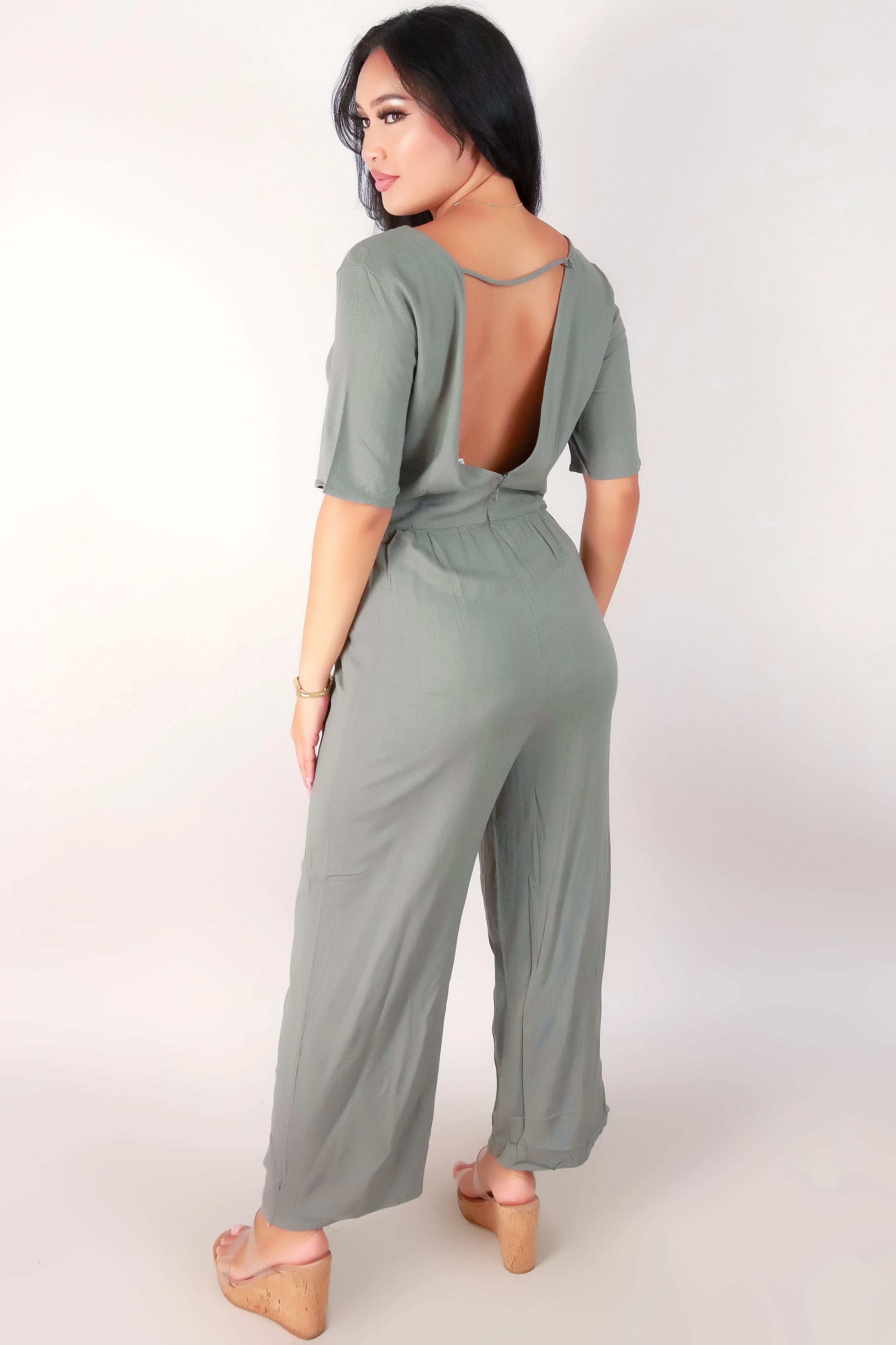 V-BACK JUMPSUIT