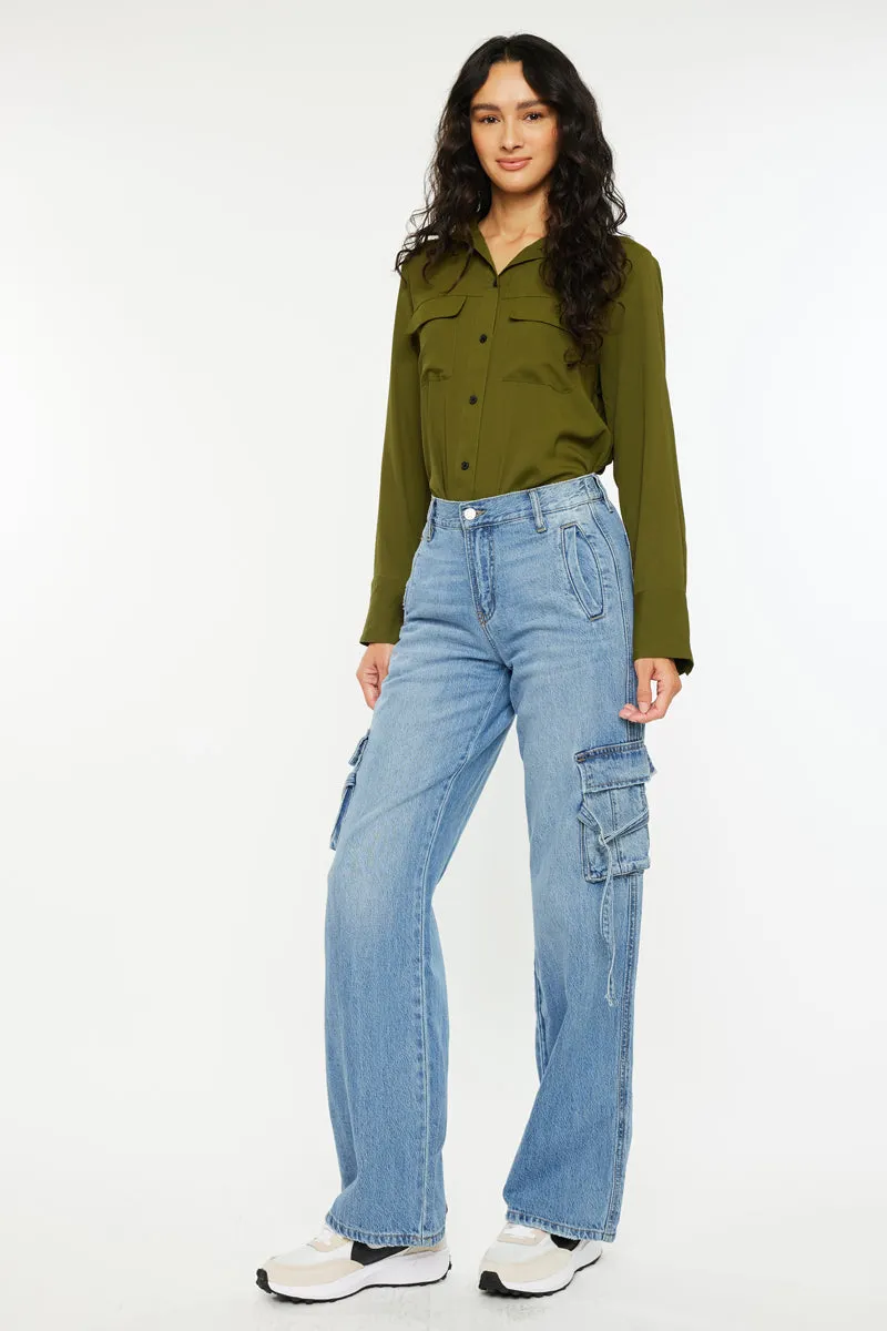 Val High Rise Wide Jeans