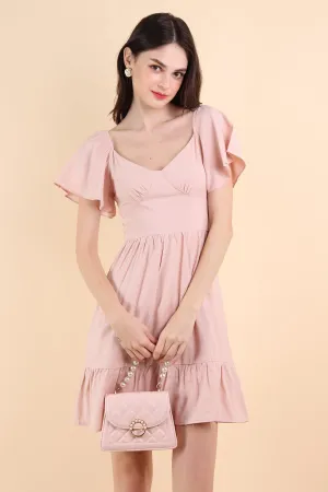 VENETIA ROMPER DRESS IN BLUSH