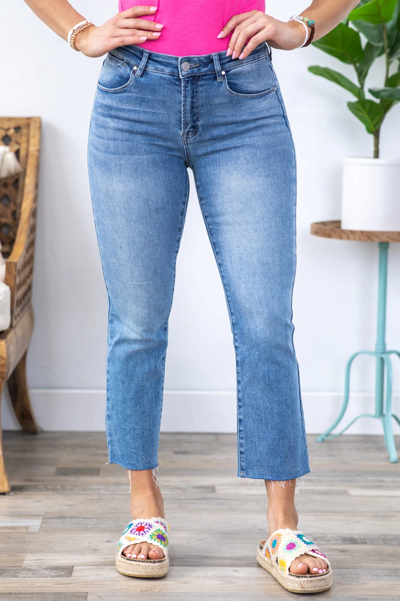Vervet High Rise Straight Jeans