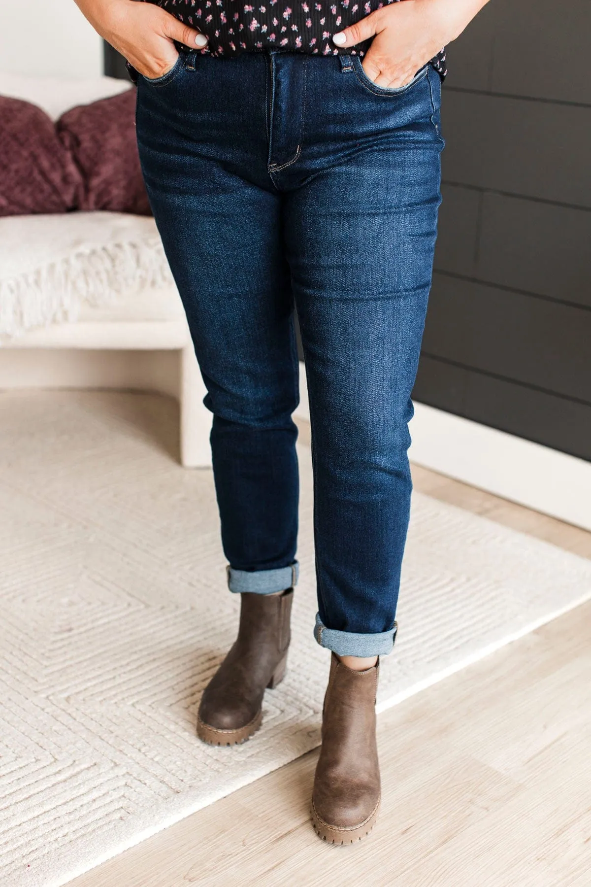 Vervet Tummy Control Skinny Jeans- Vivi Wash