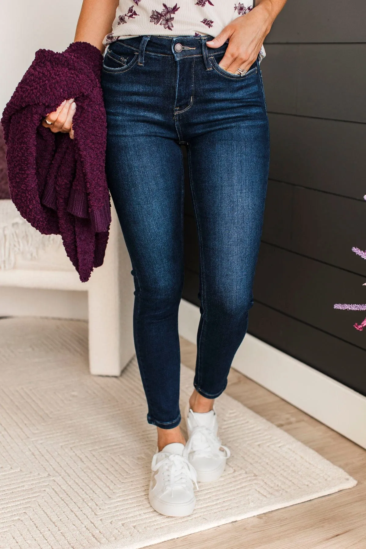 Vervet Tummy Control Skinny Jeans- Vivi Wash