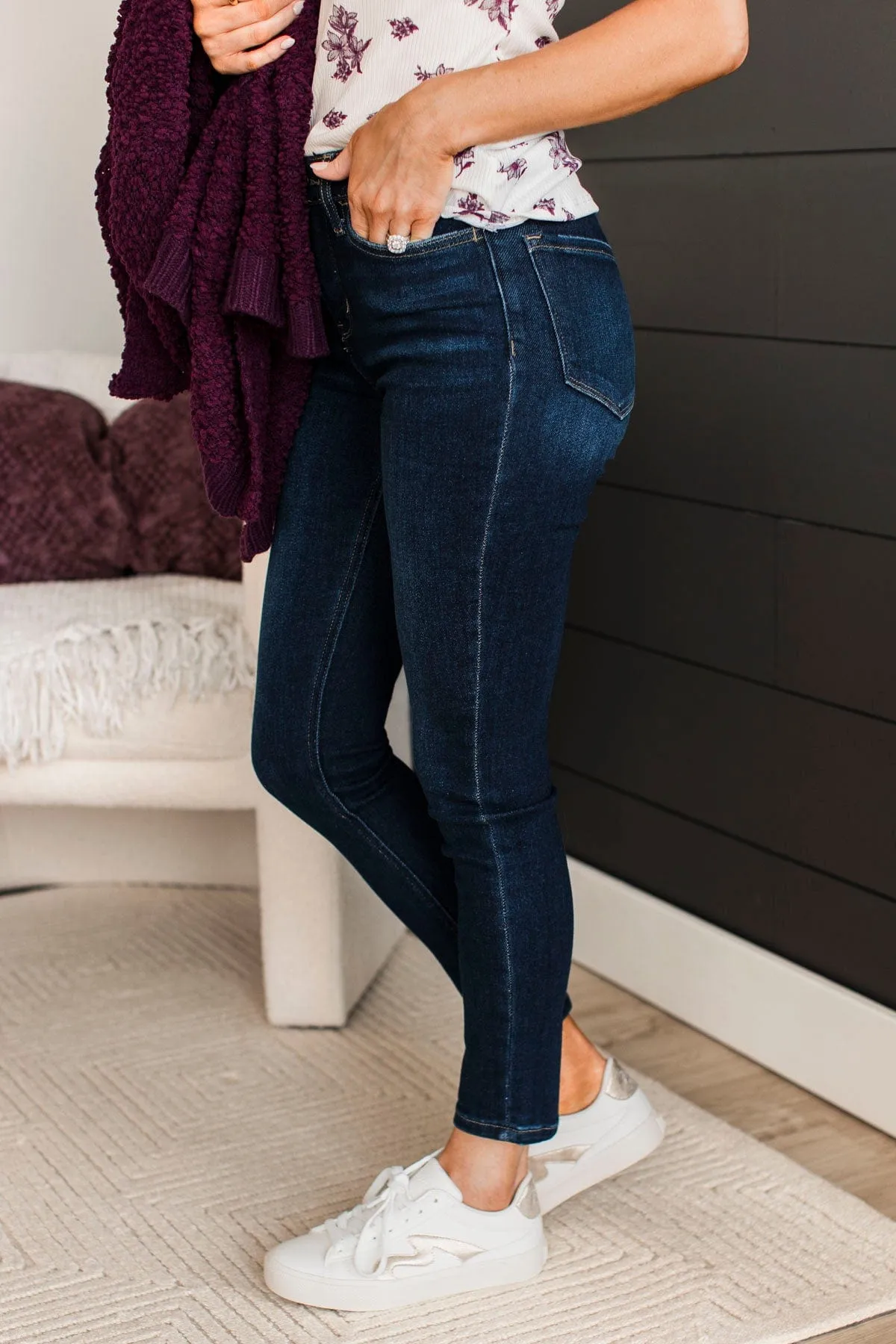 Vervet Tummy Control Skinny Jeans- Vivi Wash