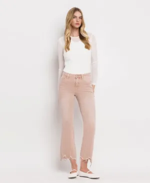 Vintage High Rise Crop Flare Jeans