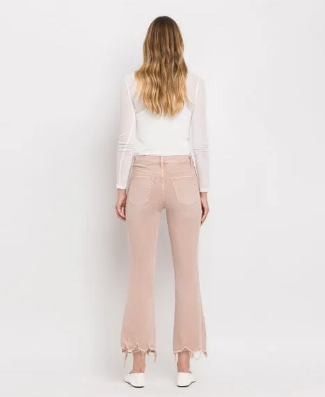 Vintage High Rise Crop Flare Jeans