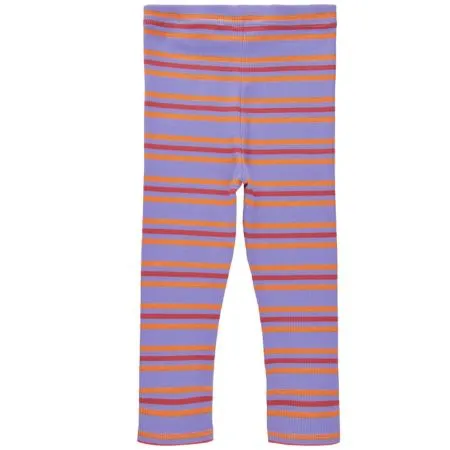 Violet Stripe Ribbed Leggings