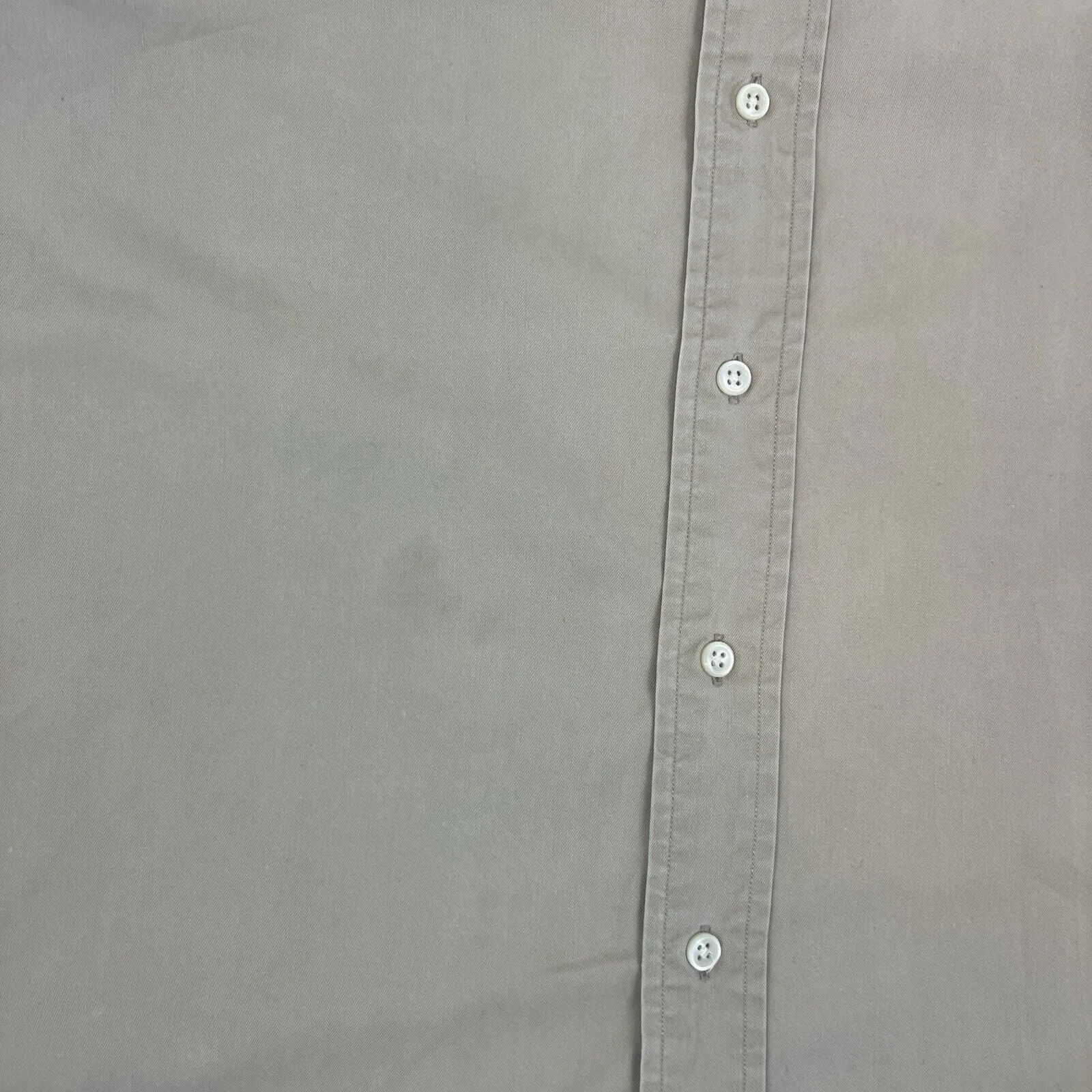 VTG Ralph Lauren Mens Beige 'Blake' Long Sleeve Button Up Shirt Size 2XL