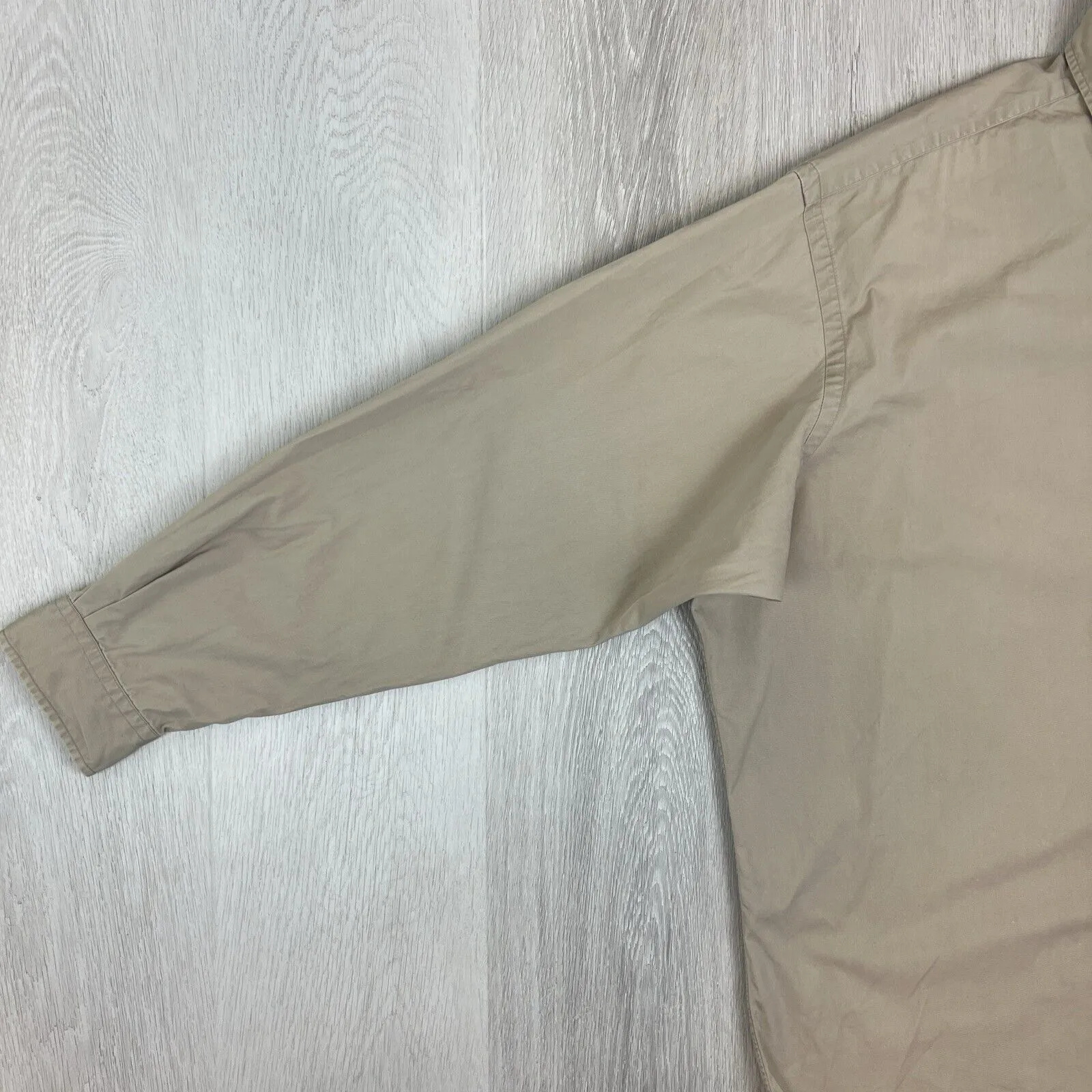 VTG Ralph Lauren Mens Beige 'Blake' Long Sleeve Button Up Shirt Size 2XL