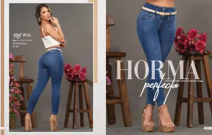 W-156 100%  Authentic Colombian Push Up Jeans