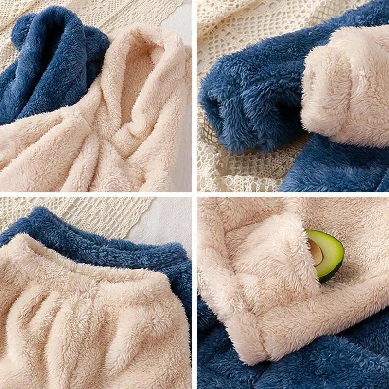 Warm Fleece Kids Hoodie & Pants Set