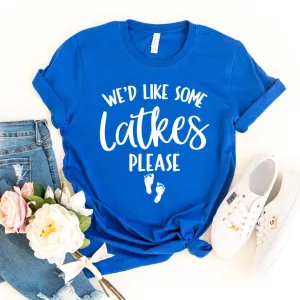 We'd Like Some Latkes Please | Hanukkah Pregnancy Announcement