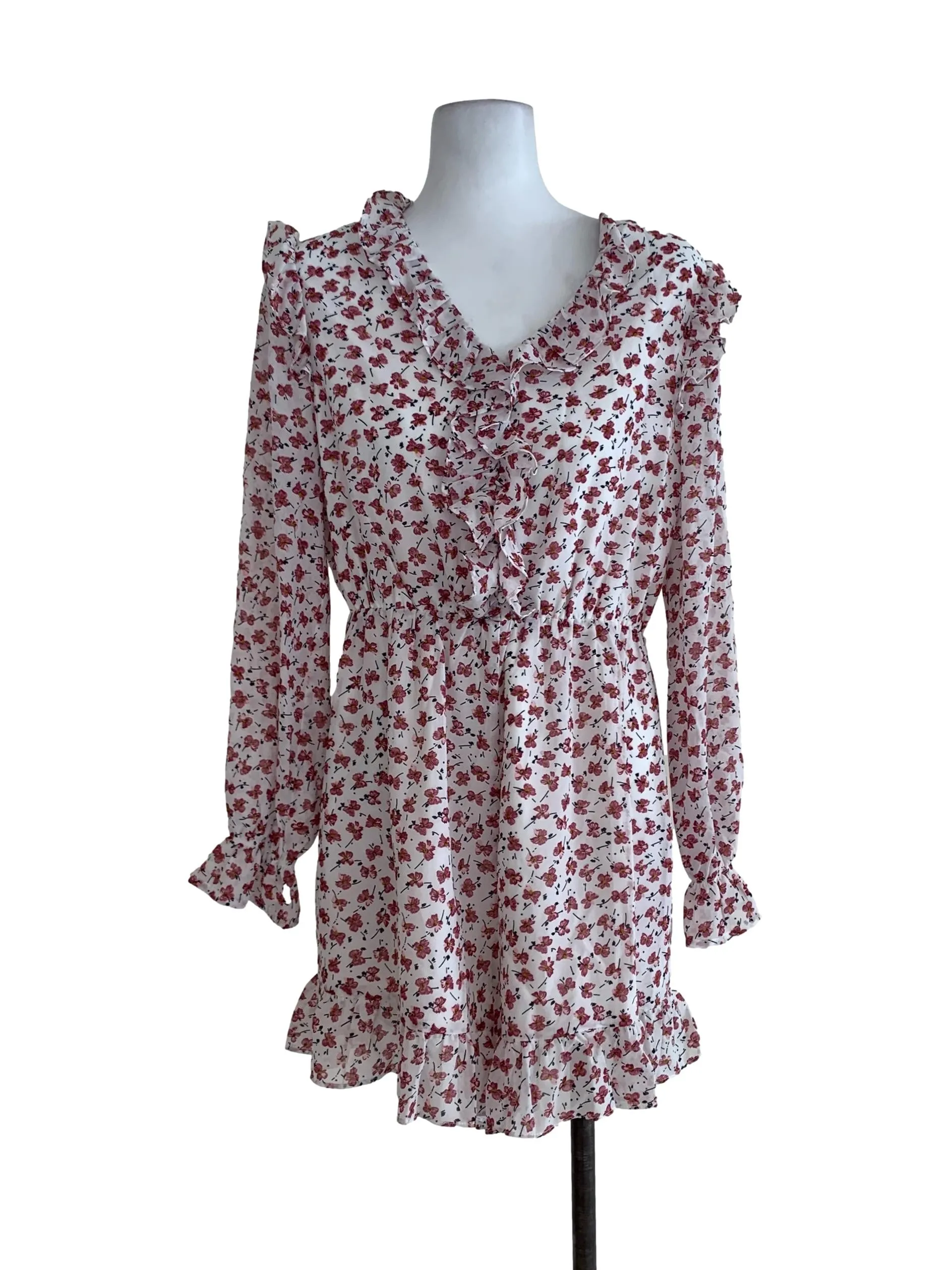 White Floral Romper