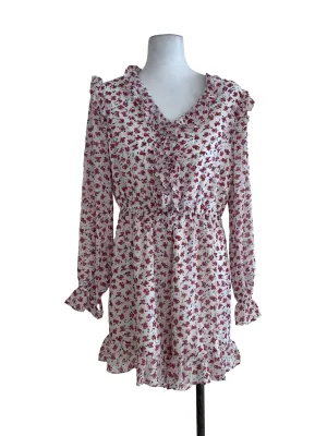 White Floral Romper