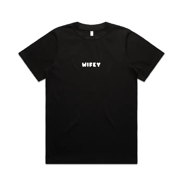 Wifey Tee | White on Black