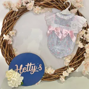 WM Floral Frilly Shoulder Romper