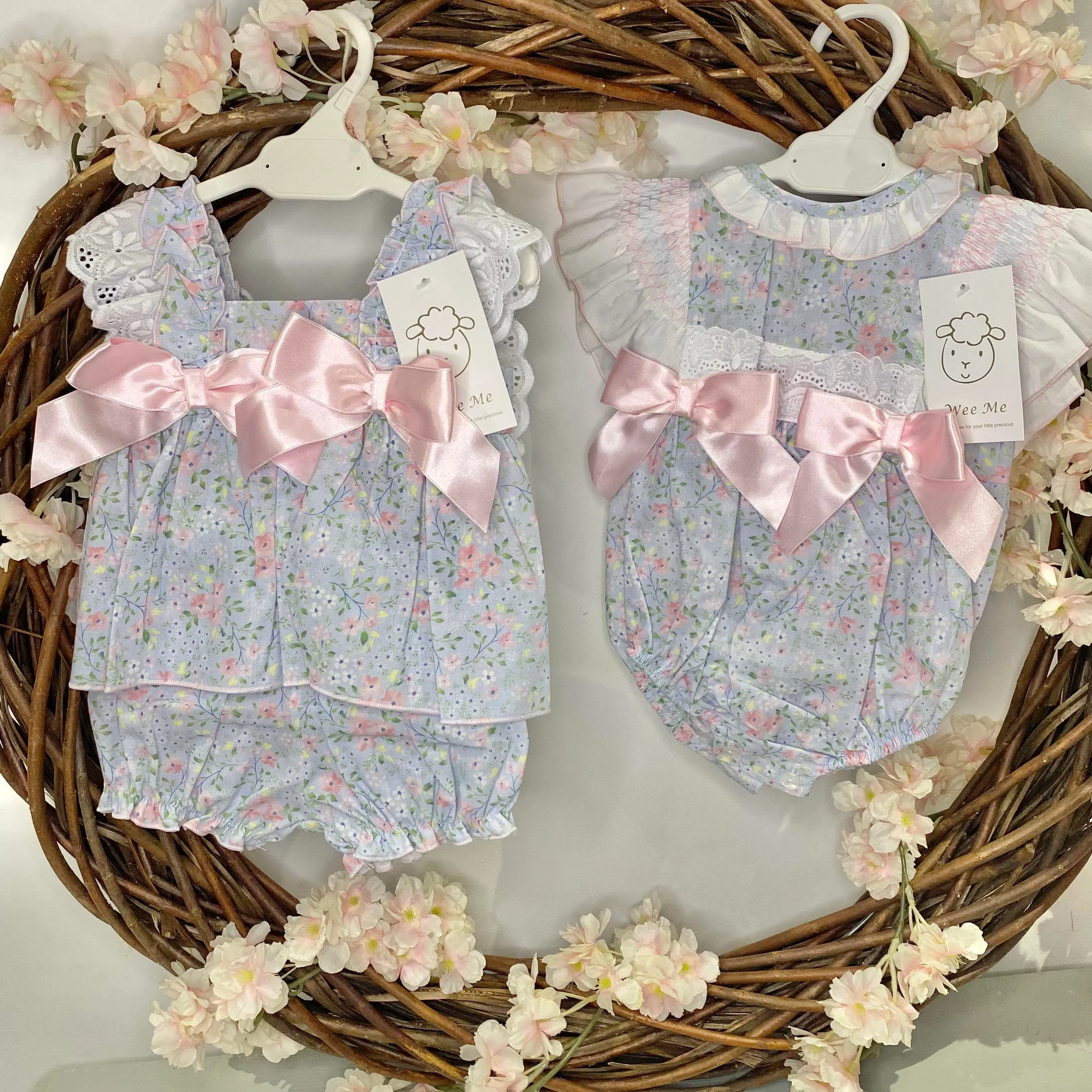 WM Floral Frilly Shoulder Romper
