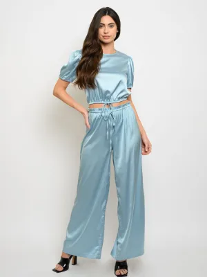 WOMEN'S 2PC CROP TOP & PANTS SET