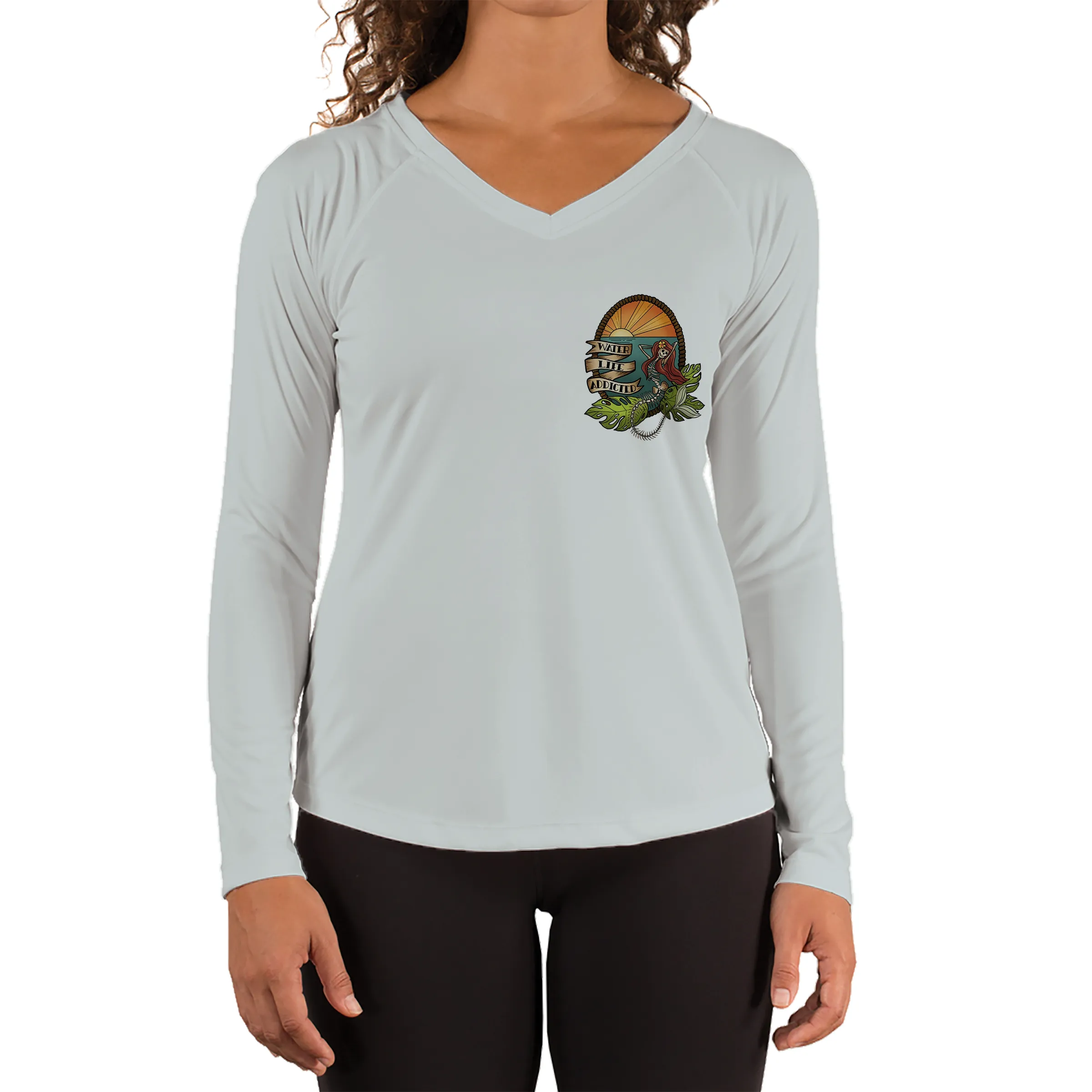 Women's Skeleton Mermaid Gray