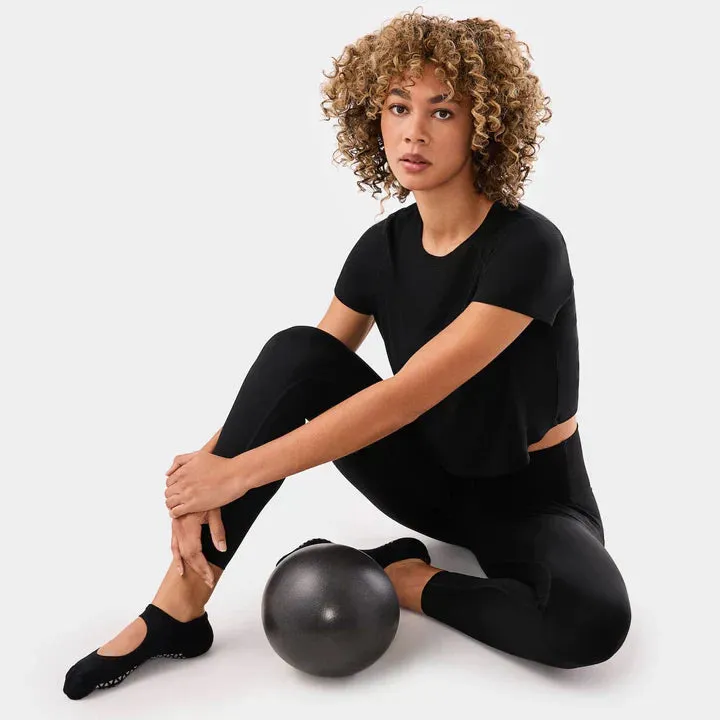 WOMEN'S TAVI TAVISCULPT® HIGH WAISTED POCKET 7/8 LEGGINGS | EBONY