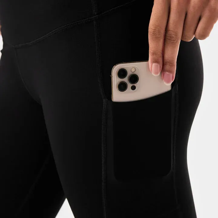 WOMEN'S TAVI TAVISCULPT® HIGH WAISTED POCKET 7/8 LEGGINGS | EBONY