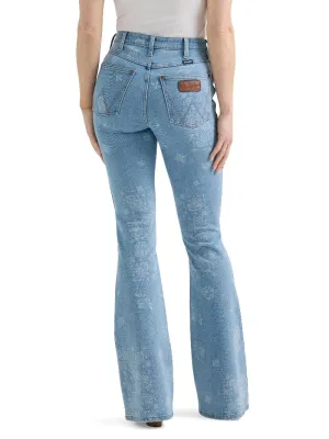 Wrangler Jeans Womens High Rise Flare