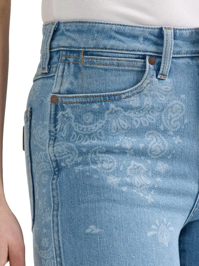 Wrangler Jeans Womens High Rise Flare