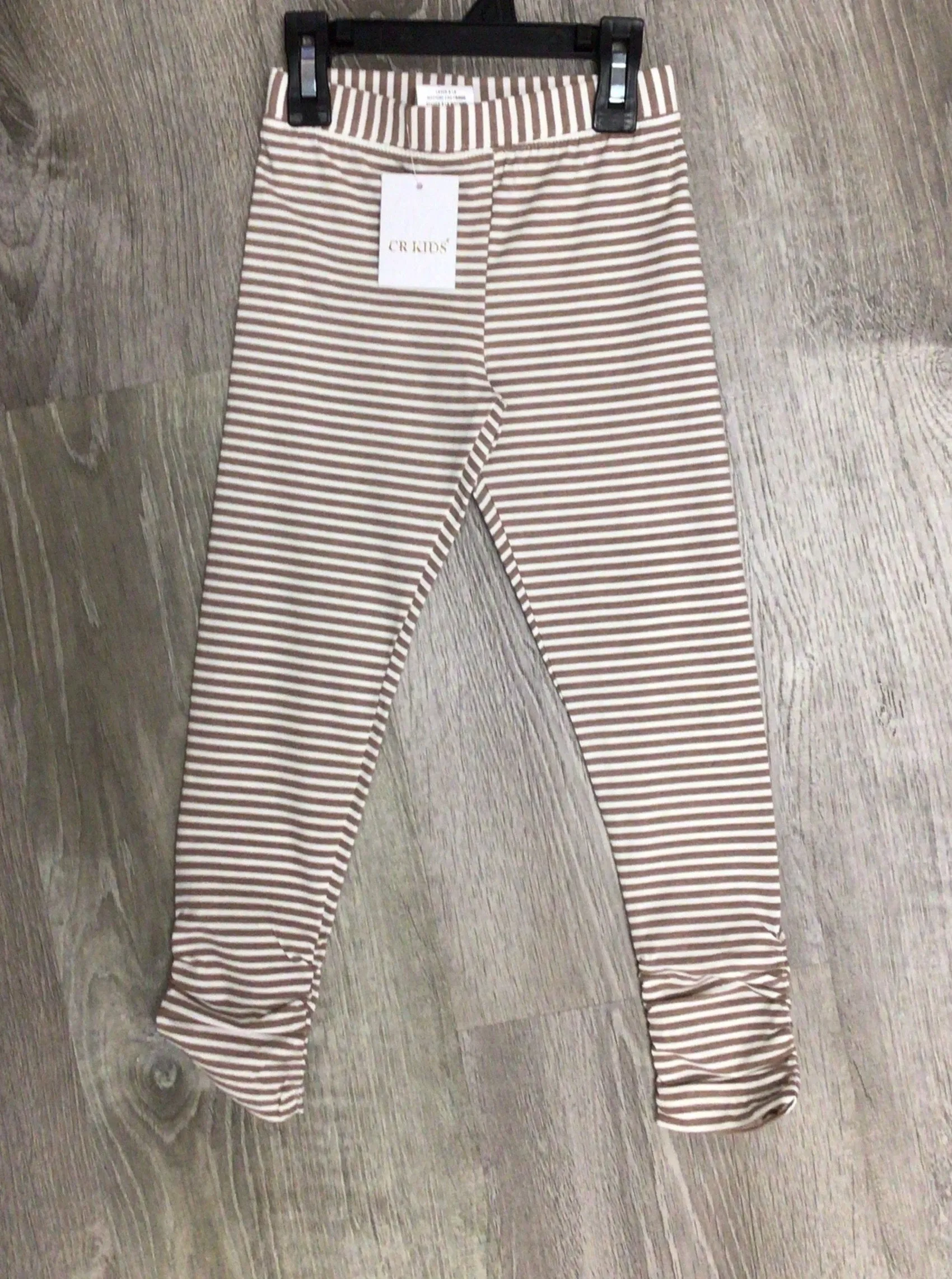 YD Stripe Tan Cinch Legging